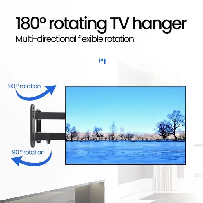 Support mural universel réglable pour TV, support rotatif universel pour moniteur LCD LED de 14 à 32 pouces, écran plat