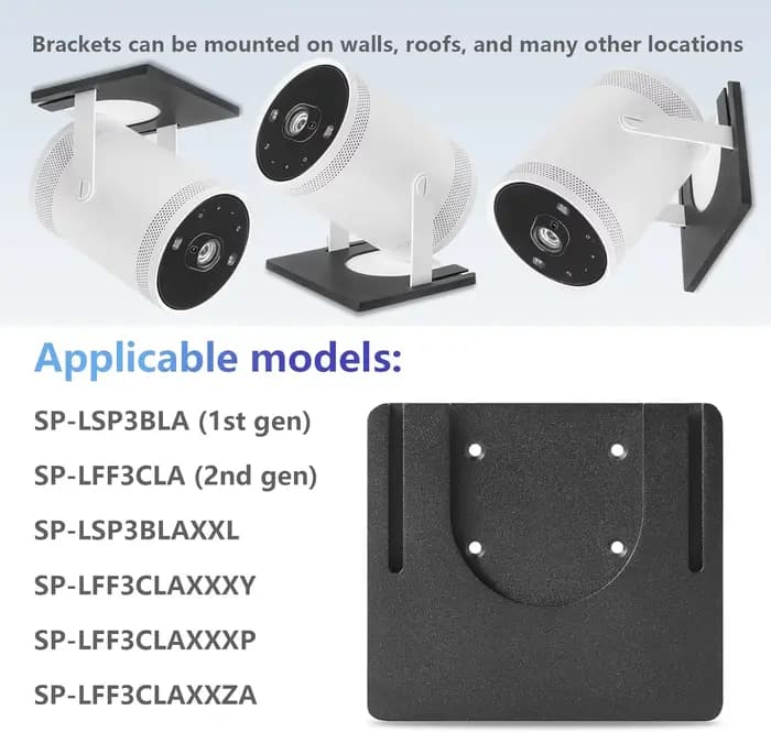 Support mural SP-LFF3CLAX SP-LFF3CLA flambant neuf pour projecteur portable Samsung The Freestyle