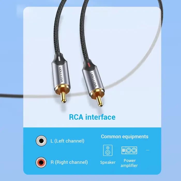 Vention RCA Cable 3.5mm à 2RCA Splitter RCA Jack 3.5