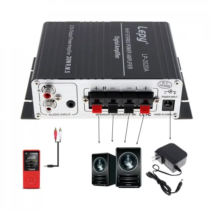 Amplificateur audio numérique stéréo classe D LEPY LP-2020A 20W x 2 2CH