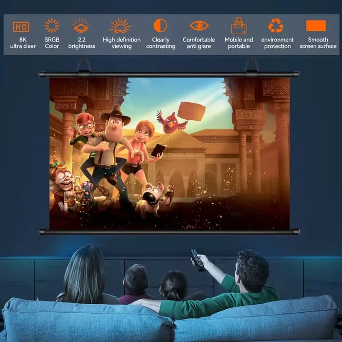 XIAOHUI écran de projecteur HD épais Anti-lumière 16:9