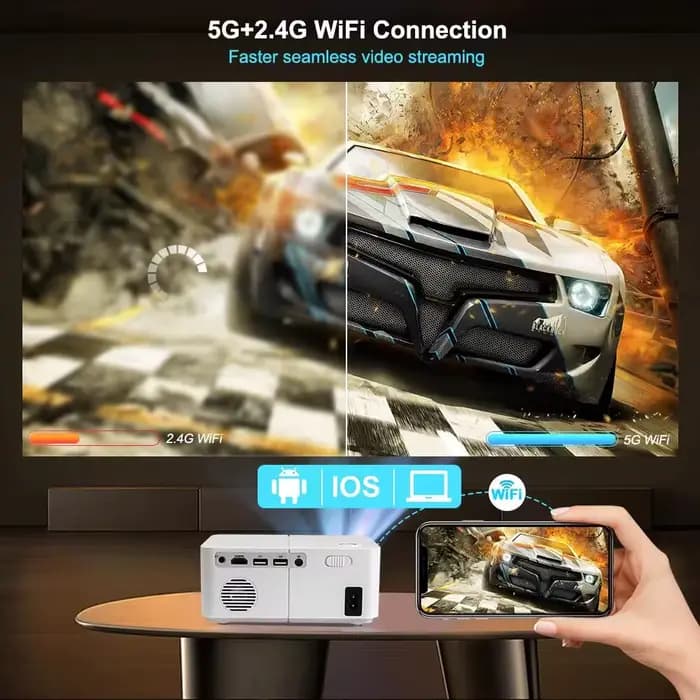 Mini projecteur HD300 720P compatible 4K