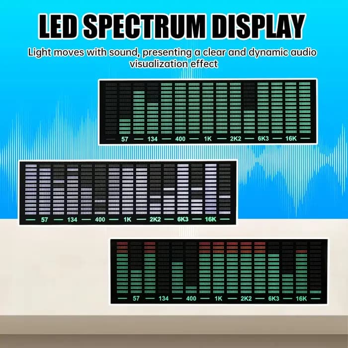 Lampe visualisatrice audio LED à haute sensibilité
