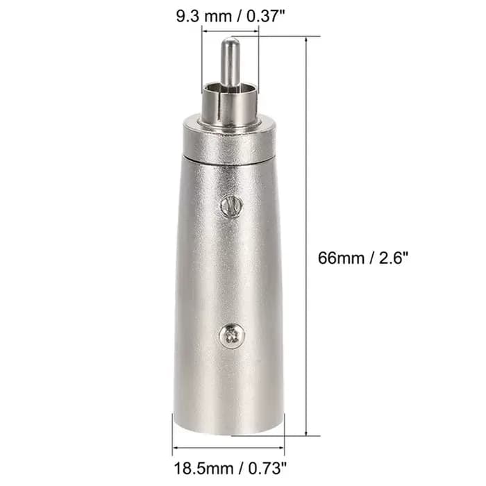 Connecteur adaptateur Jack Audio XLR 3 broches vers prise TS/TRS 1/4