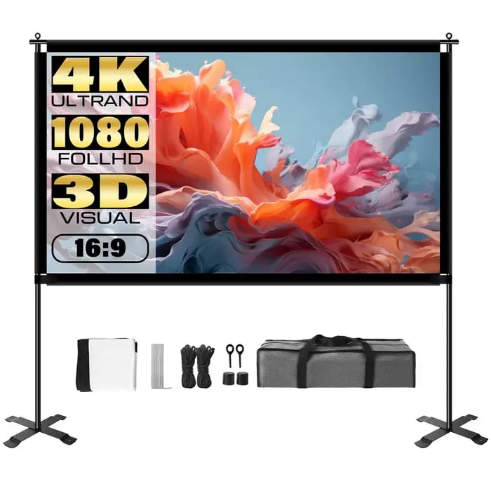 Support d'écran de projecteur 16:9 4K 1080 HD