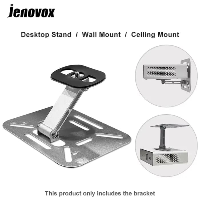 Jenovox support de projecteur multifonctionnel pour montage au plafond suspendu/support mural/support de bureau pour