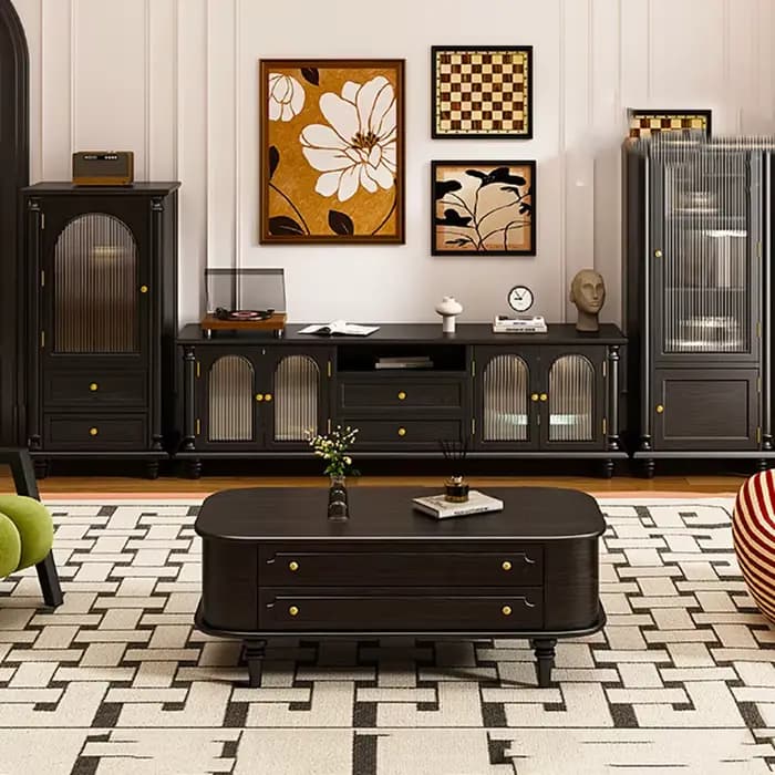 Beauté à la mode meuble Tv Vintage européen élégant classique