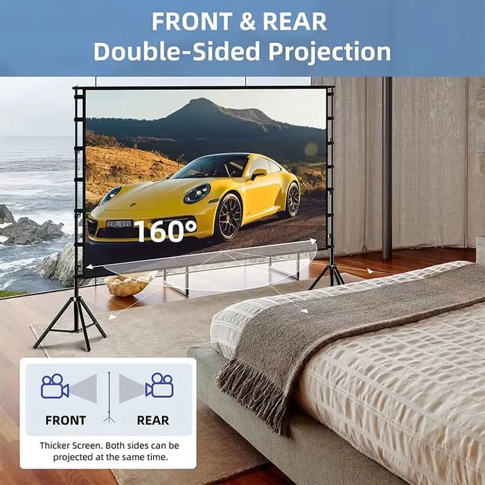 Écran de projection extérieur grand format LEJIADA à double support