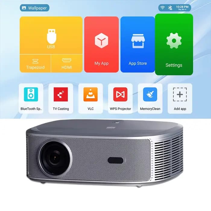 Projecteur Everycom HQ11W 1080P 3600 ANSI Android 15, prend en charge le décodage 4K HDR10, faible b