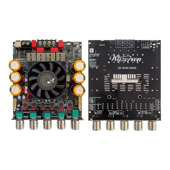 ZK-SUB1200Q amplificateur Bluetooth 2.0 canaux 600Wx2 stéréo APTX HD amplificateur Audio prend en ch