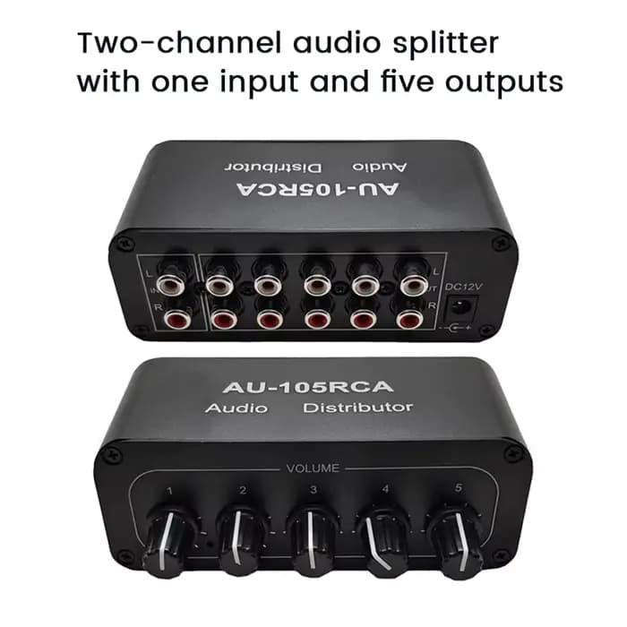Répartiteur audio stéréo pour amplificateur de puissance, répartiteur audio actif, centre commercial