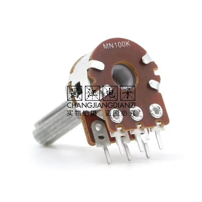 Original nouveau 100% MN100K double MN104 avec amplificateur audio point médian potentiomètre de volume 25MM 6PIN (interrupteur)