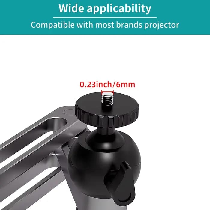 Support de montage mural pour projecteur multi-angle réglable pliable Rotation à 360 degrés