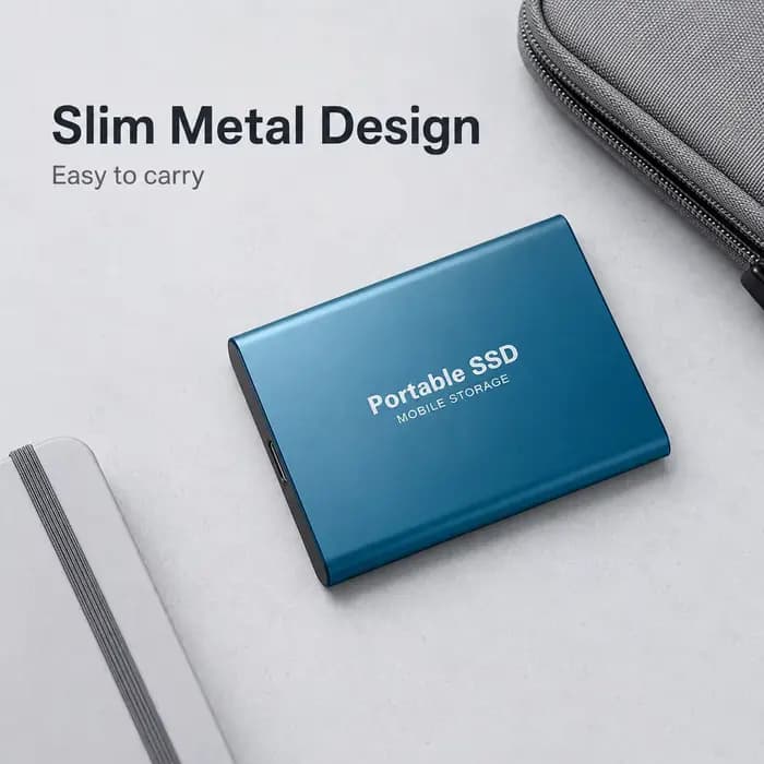 Disque SSD portable USB Type-C pour la sauvegarde des fichiers informatiques