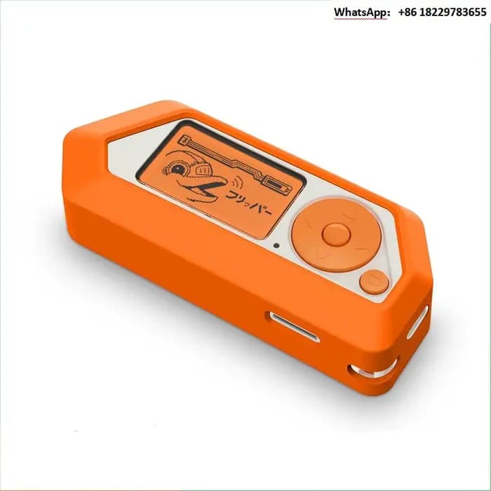 Flipper Zero Electronic Pet Dolphin Open Source Multifonctionnel Télécommande Gadget pour Geeks Étui En Silicone