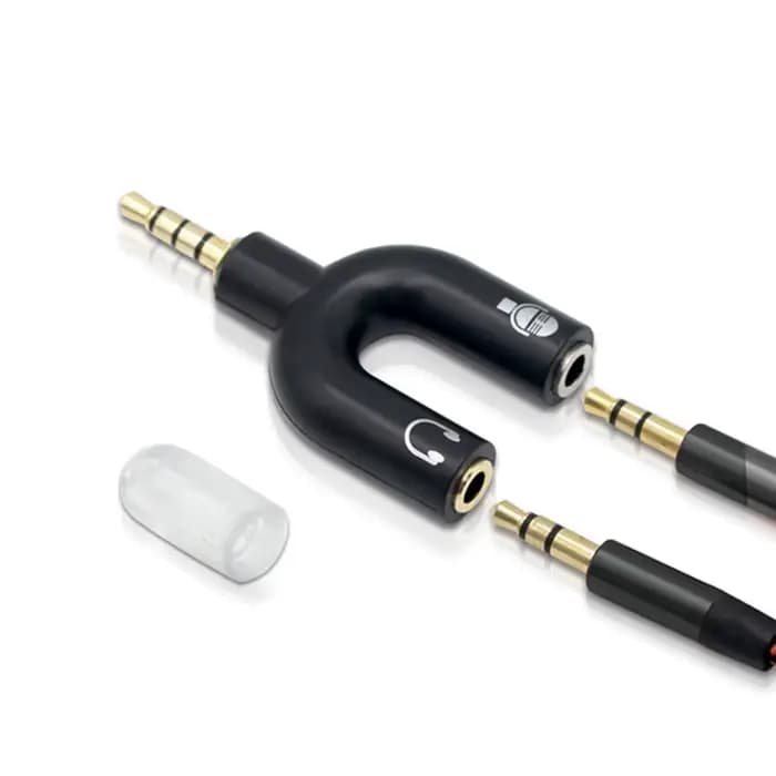 Adaptateur séparateur de micro pour casque d'écoute