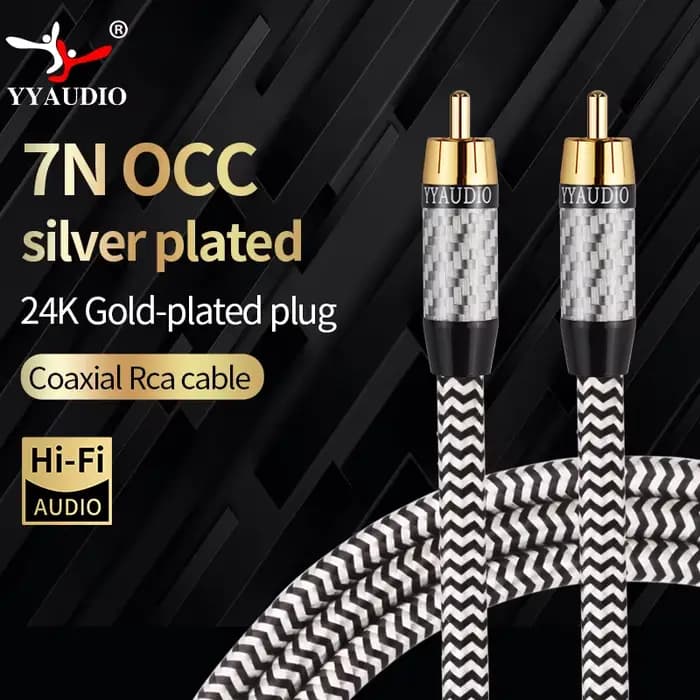 Câble audio coaxial numérique stéréo pour amplificateur TV