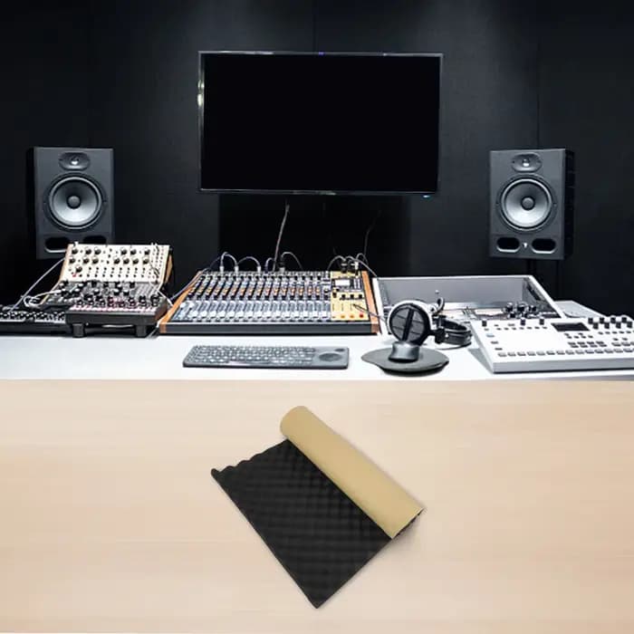 100*50cm Mousse Acoustique Isolation Mur Voiture Studio insonorisé de Mouillage De Chaleur