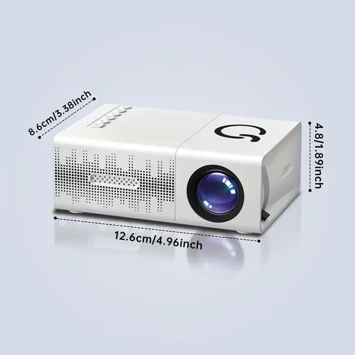 Mini projecteur compact, connectivité USB, télécommande incluse | Compatible avec les smartphones