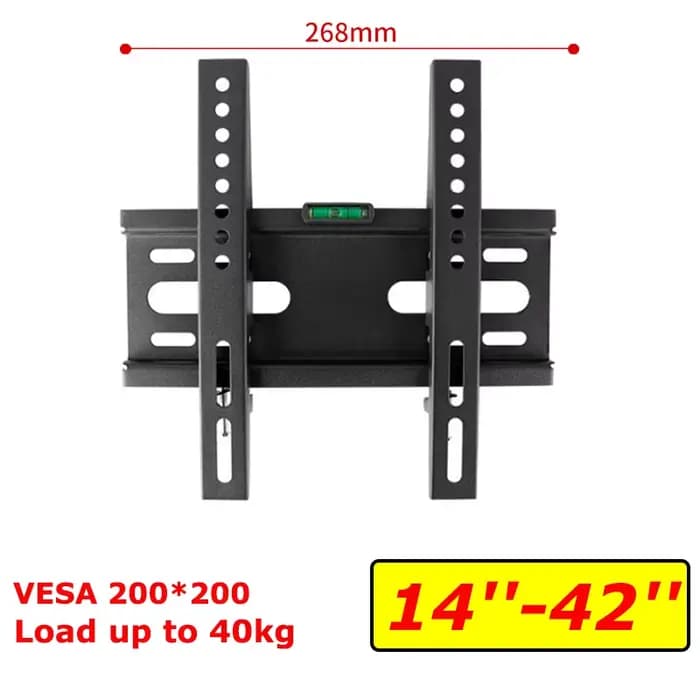 Support mural pour TV LCD LED, inclinaison réglable, renforce le Support TV pour charge de 14 à 42 p