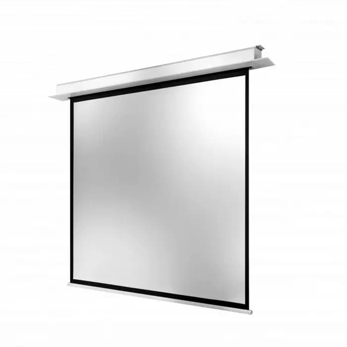 THMFGH 80-150 "écran de Projection/projecteur électrique/motorisé monté au plafond avec fibre de verre blanc mat pour Home cinéma