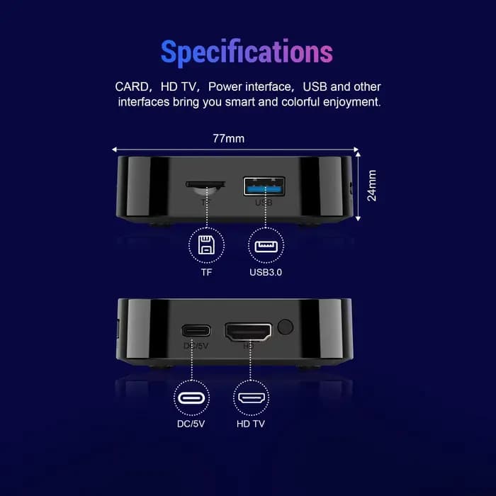 Nouvelle Box TV Android 16.0 T1+ 8K HD 2026 RK3518 Quad Core 8 Go RAM 128 Go ROM Double Wi-Fi 2.4G/5.8G Lecteur Multimédia Home Cinéma Ultra HD