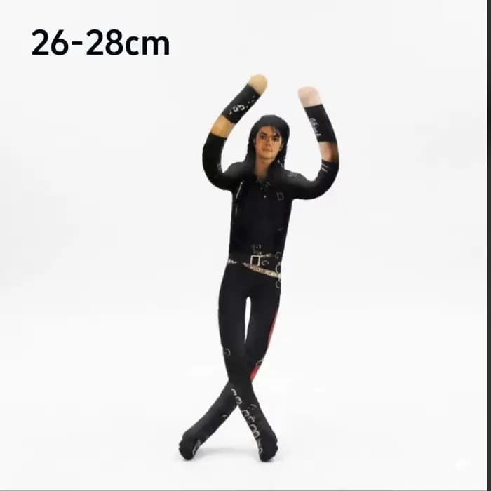 Poupée en peluche Michael Jackson avec structure métallique