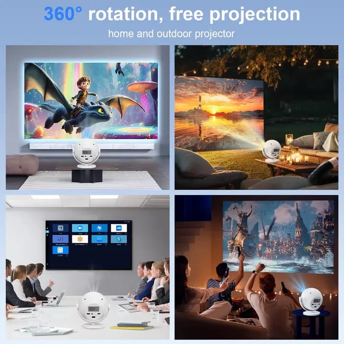 XBJ Mini projecteur de cinéma maison 4K
