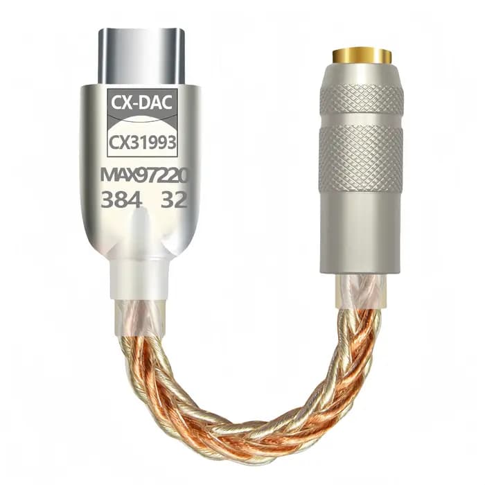 DAC + MAX97220 AMP | Sortie haute puissance 65 mW | Adaptateur audio de type C vers 3