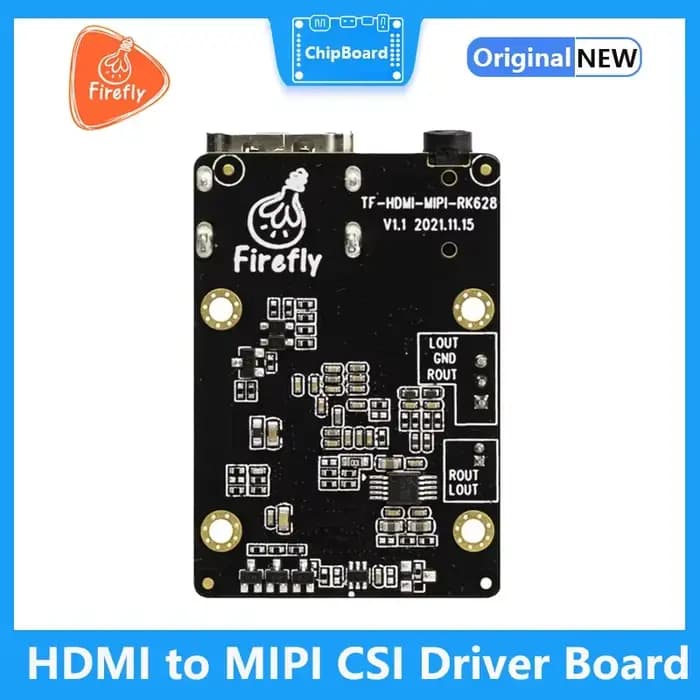 Carte de conversion de signal vidéo HDMI vers MIPI CSI 4K RK628D Firefly