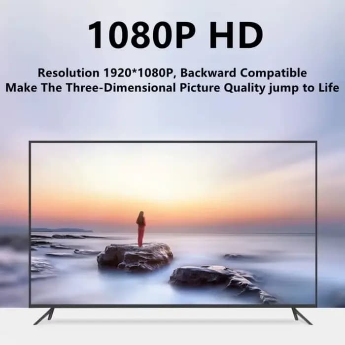 Adaptateur HDMI vers VGA avec convertisseur de câble Audio HD1080P pour PC portable