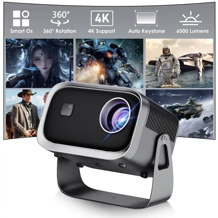 Projecteur intelligent portable Salange Android 11 5G Wifi6 Bluetooth 5.2 Mini