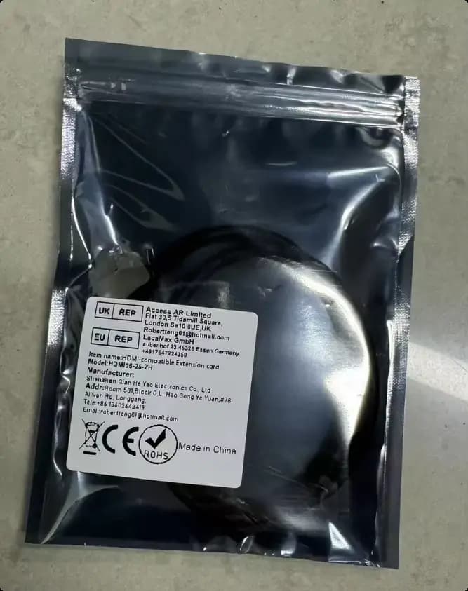 Câble d'extension HDMI monté sur panneau 4K 60Hz HDMI 2.0 mâle à femelle, prend en charge le câble H